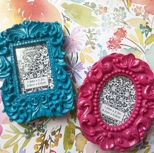 Mini Photo Frame Pair Cute Vibrant Colors